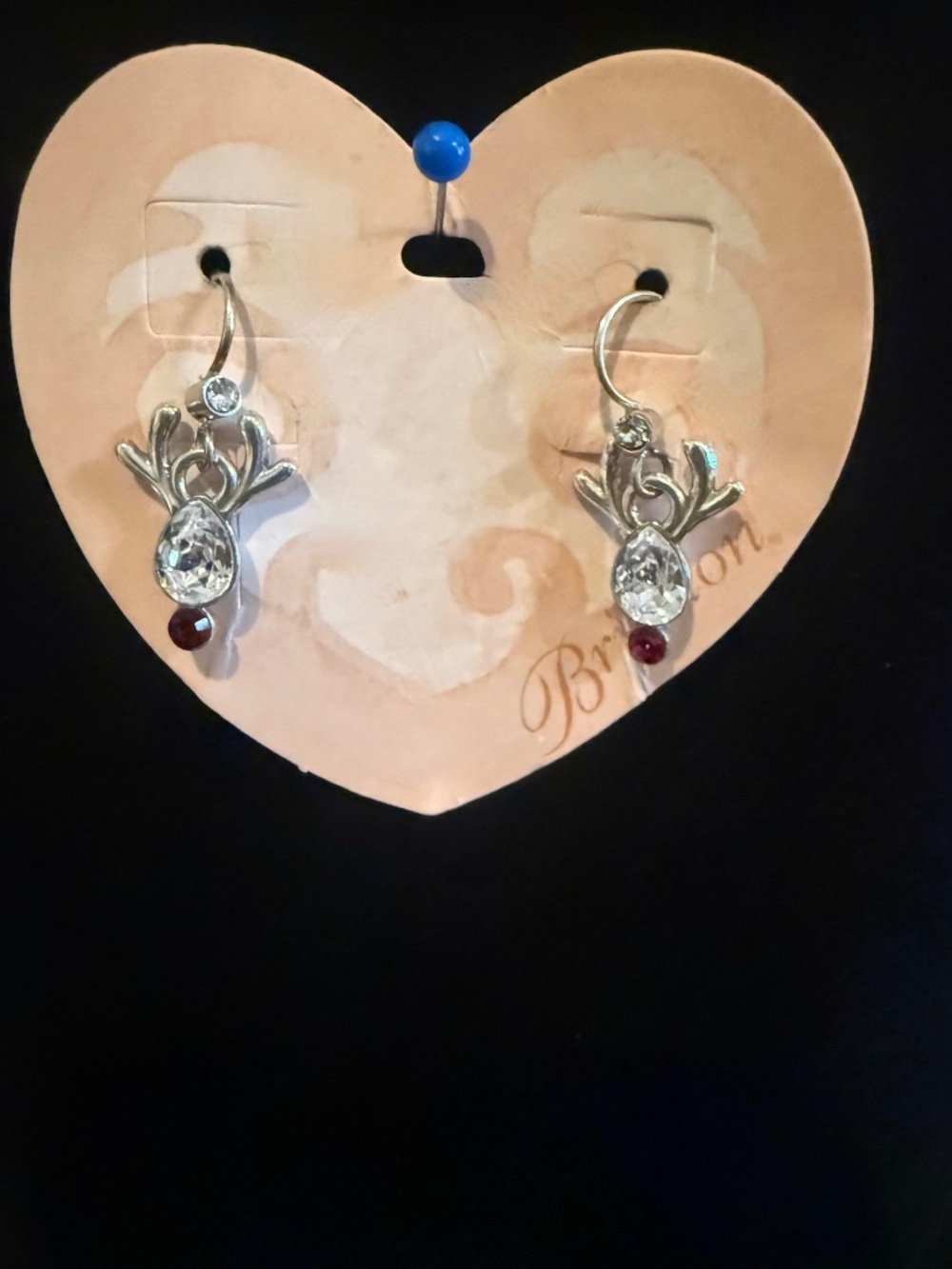Brighton Reindeer Rock Earrings NWT
